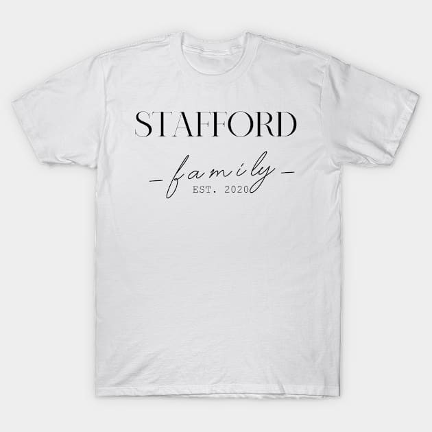 Stafford Family EST. 2020, Surname, Stafford T-Shirt by ProvidenciaryArtist